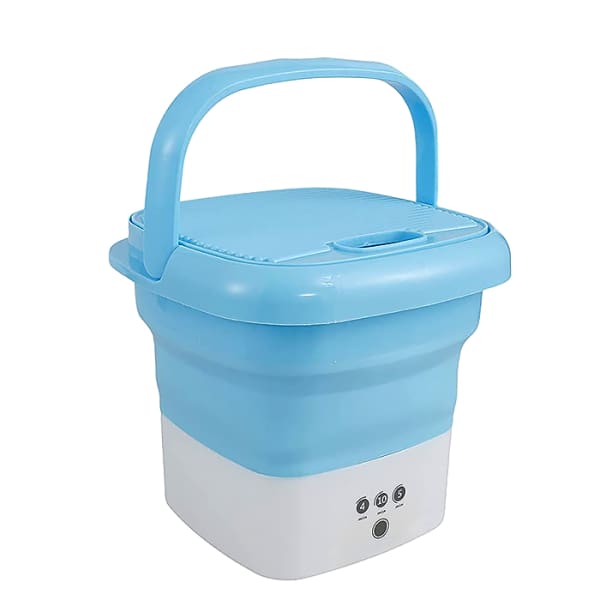 Mini Lave Linge Pliable Bleu Mini Lave Linge Pliable Bleu